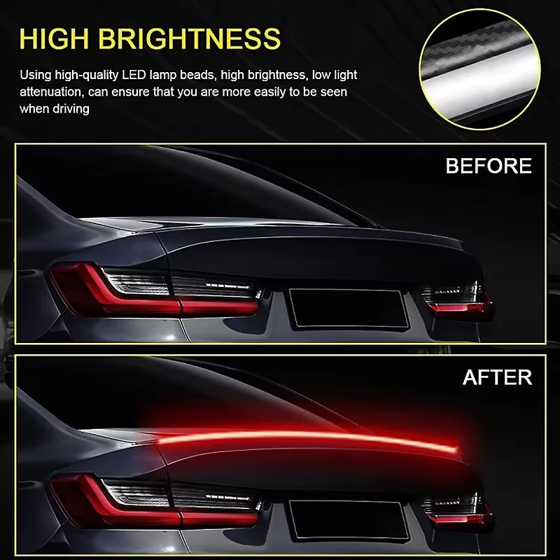 Universal LED Spoiler Rear Lip Kit with Brake DRL Turn Signal - Main 03 Universal LED Spoiler Rear Lip Kit with Brake DRL Turn Signal - Main 03