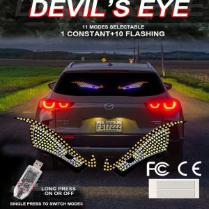 Car LED Devil Eye Dynamic Warning Atmosphere Light - Main 03 Car LED Devil Eye Dynamic Warning Atmosphere Light - Main 03