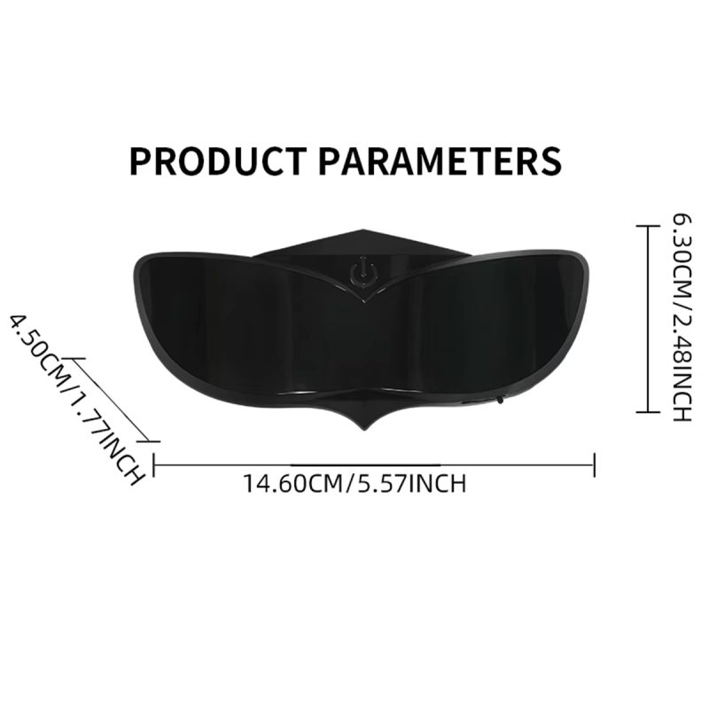 Motorcycle Bicycle Dynamic Devil Eye Rearview Mirror LED Display - Main 03 Motorcycle Bicycle Dynamic Devil Eye Rearview Mirror LED Display - Main 03