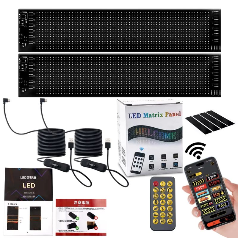USB Powered Programmable Devil Eye LED Matrix Panel with App Control - Main 03