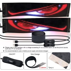 USB Powered Programmable Devil Eye LED Matrix Panel with App Control - Main 04