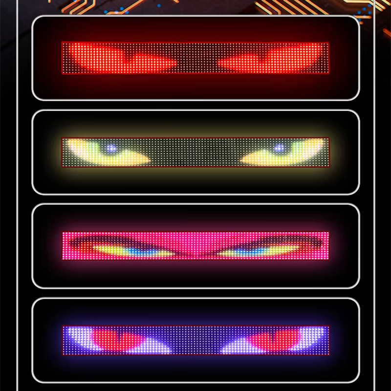 Truck Car Devil Eye LED Pixel Windshield Panel 12V-24V - Main 04 Truck Car Devil Eye LED Pixel Windshield Panel 12V-24V - Main 04