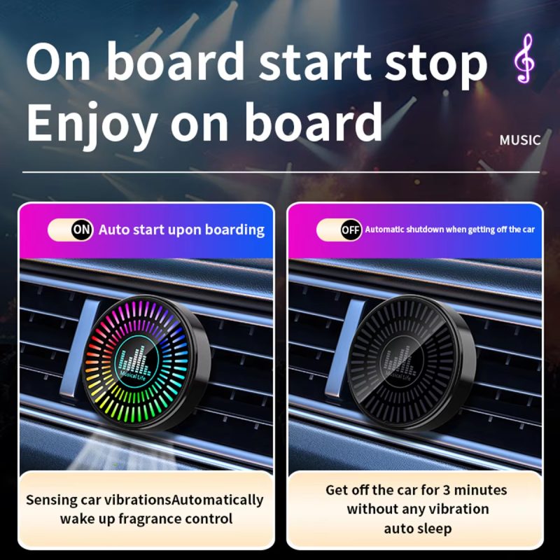 RGB Music Rhythm Car Air Vent Ambient Light with Dynamic Modes - Main 05 RGB Music Rhythm Car Air Vent Ambient Light with Dynamic Modes - Main 05