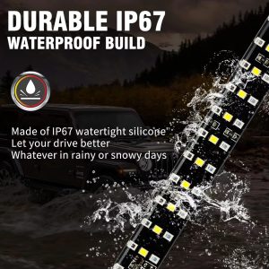 Pickup Truck Triple Row Tailgate Light Bar with Brake Reverse Turn Signal - Main 05 Pickup Truck Triple Row Tailgate Light Bar with Brake Reverse Turn Signal - Main 05