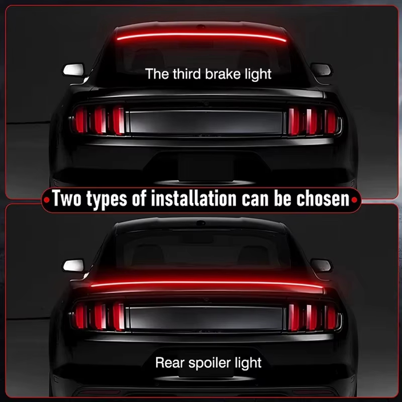Universal LED Spoiler Rear Lip Kit with Brake DRL Turn Signal - Main 05 Universal LED Spoiler Rear Lip Kit with Brake DRL Turn Signal - Main 05