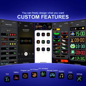 USB Powered Programmable Devil Eye LED Matrix Panel with App Control - Main 05