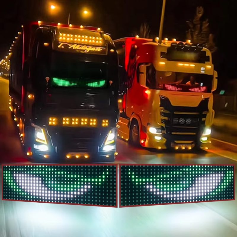 App Controlled Car Truck Devil Eye LED Pixel Panel Light - Main 05 App Controlled Car Truck Devil Eye LED Pixel Panel Light - Main 05