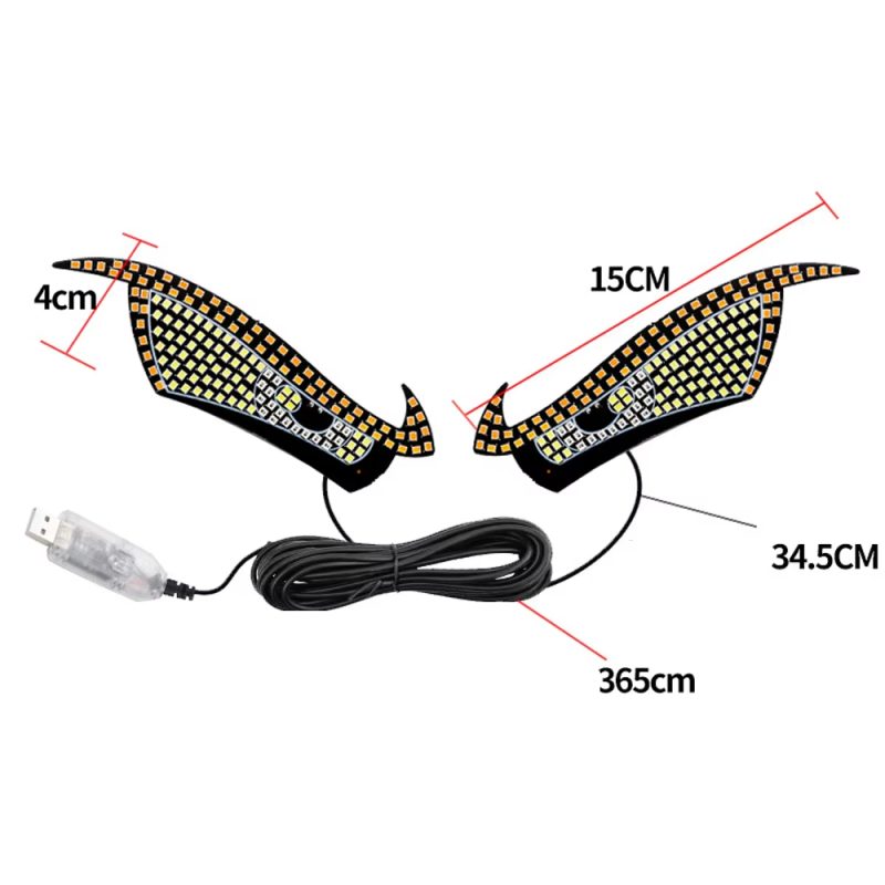 Car LED Devil Eye Dynamic Warning Atmosphere Light - Main 05 Car LED Devil Eye Dynamic Warning Atmosphere Light - Main 05