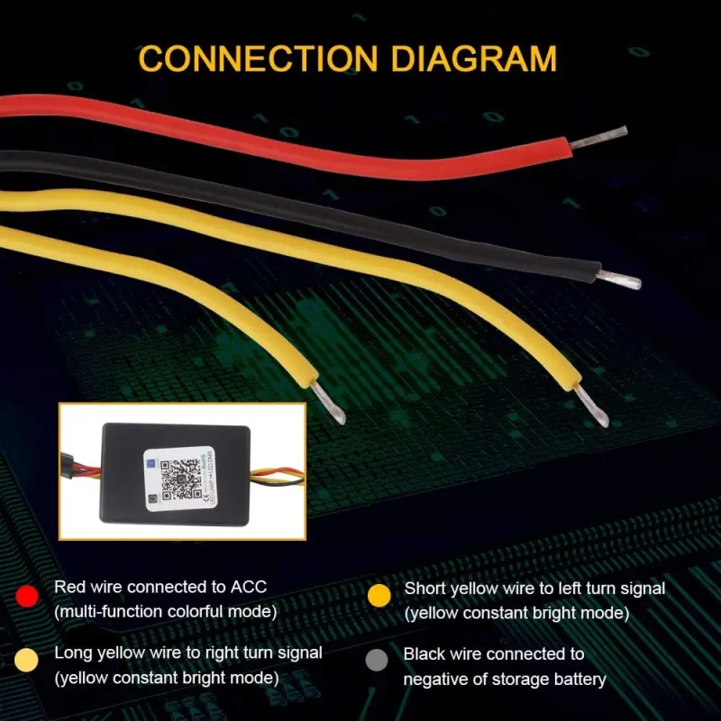 Multi-Color RGB LED Halo Rings with Sequential Turn Signal - Main 05