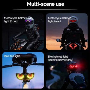Motorcycle Bicycle Dynamic Devil Eye Rearview Mirror LED Display - Main 06 Motorcycle Bicycle Dynamic Devil Eye Rearview Mirror LED Display - Main 06