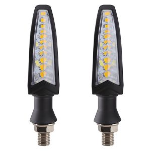 AC-0106 slim wedge motorcycle LED DRL turn signal pair