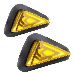 AC-0275 Triangle Motorcycle LED DRL Turn Signal Pair