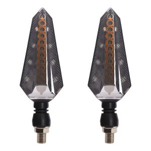 AC-0310 Long-Arrow Motorcycle LED DRL Turn Signal Pair
