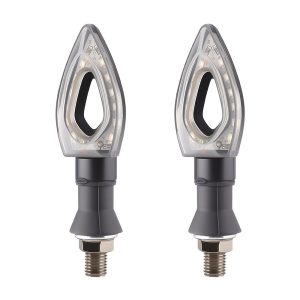 AC-0340 Teardrop Motorcycle LED DRL Turn Signal Pair