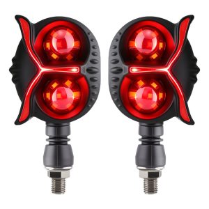 AC 0824 Pro Dual Lens Motorcycle LED DRL Turn Signal Main Product Reference