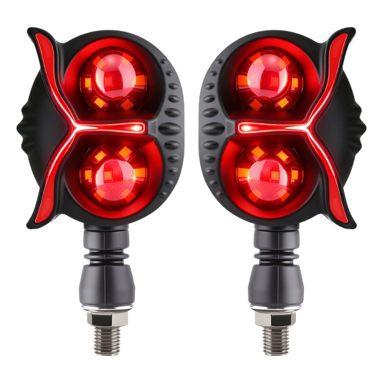 AC 0824 Pro Dual Lens Motorcycle LED DRL Turn Signal Main Product Reference