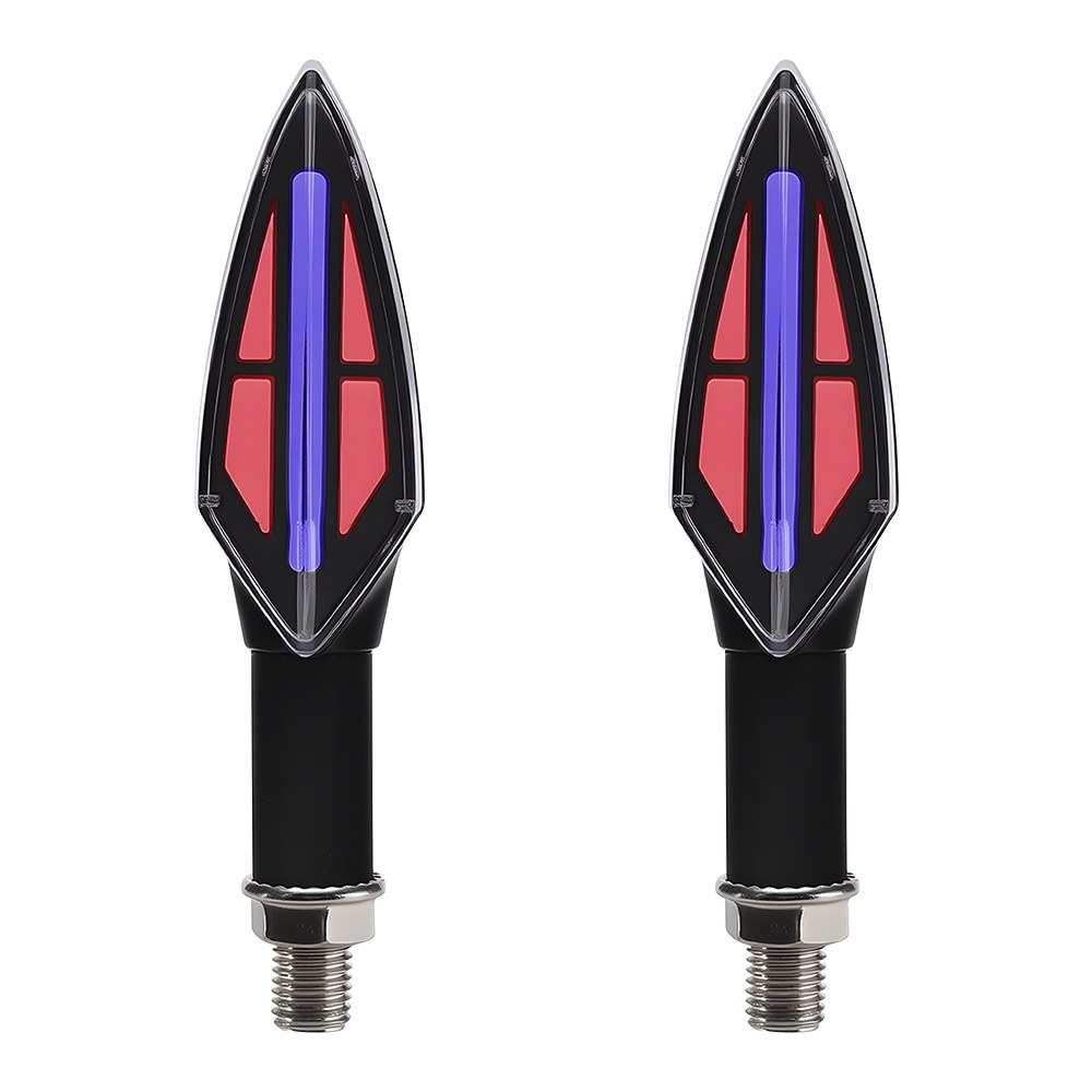 AC-0831 Color Leaf Motorcycle LED DRL Turn Signal Pair