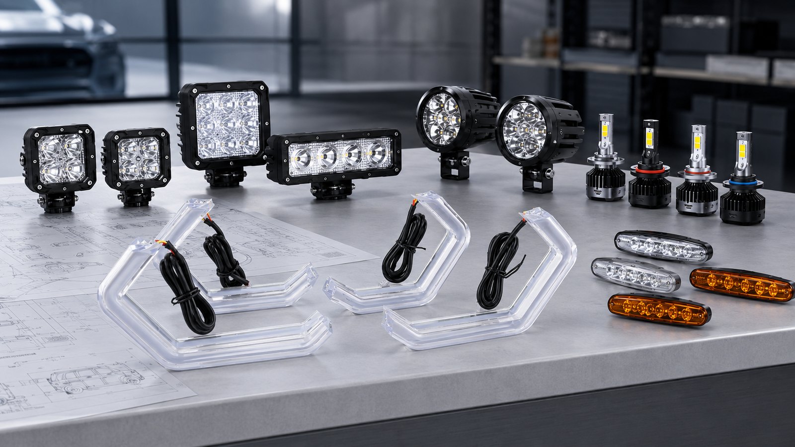 Automotive LED lighting product lineup for Wanghoi buyer guides