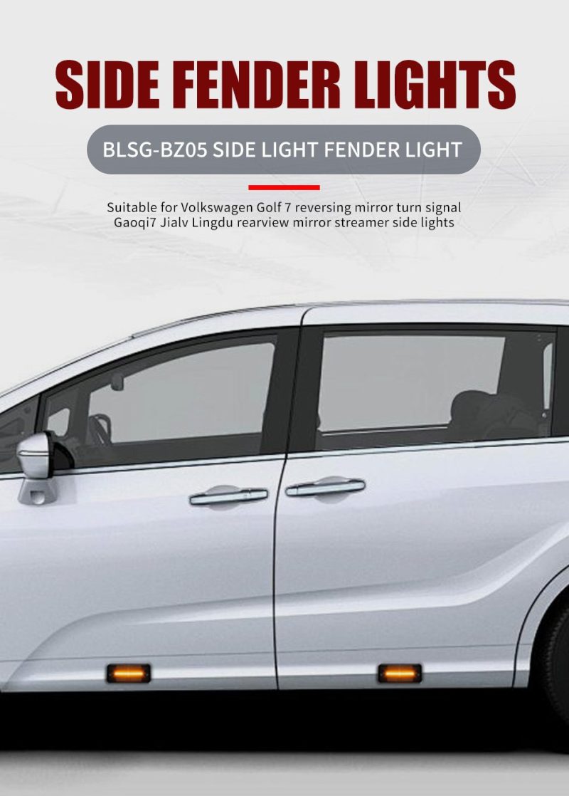 Blsg Bz05 Sequential Led Fender Side Marker Light 06 BLSG Bz05 Sequential LED Fender Side Marker Light 06