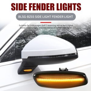 Blsg Bz308 Sequential Led Fender Side Marker Light 05 BLSG-BZ308 Sequential LED Fender Side Marker Light - installation / package