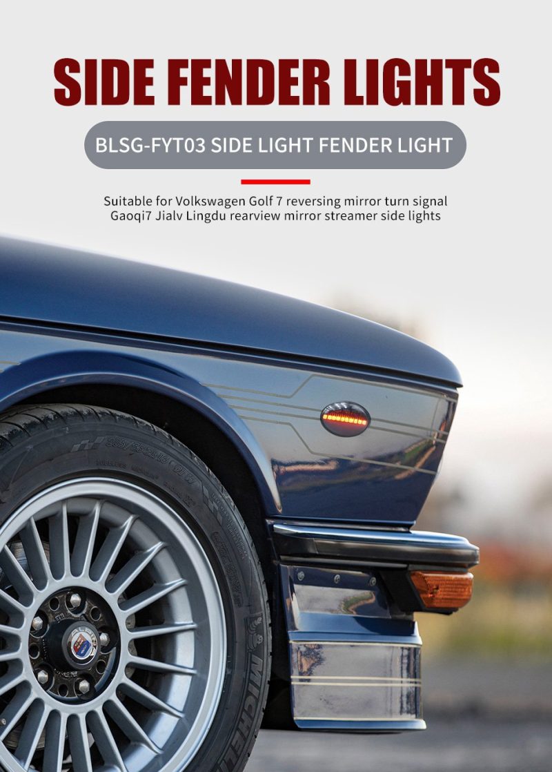 Blsg Fyt03 Sequential Led Fender Side Marker Light 06 BLSG Fyt03 Sequential LED Fender Side Marker Light 06