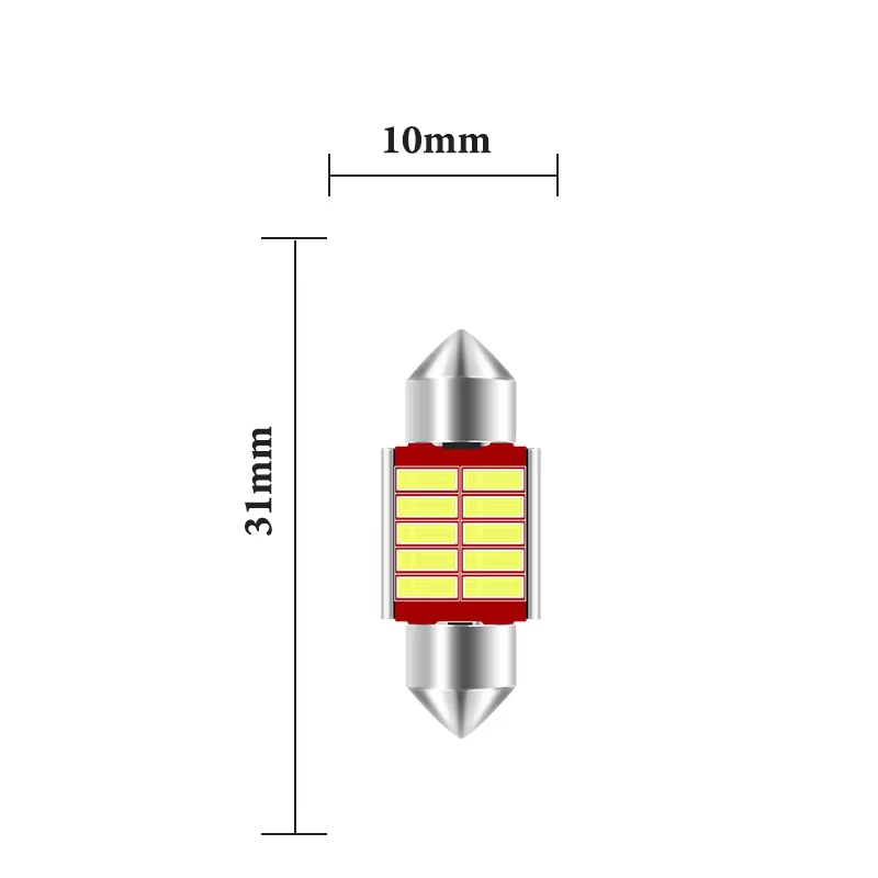 c5w-festoon-led-bulbs-31mm-36mm-39mm-41mm-6000k-white-10pcs-pack-06 C5W Festoon LED Bulbs 31mm 36mm 39mm 41mm 6000K White, 10pcs Pack