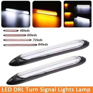 car-led-drl-strip-lights-with-white-running-light-and-flowing-turn-sig-01 Car LED DRL Strip Lights with White Running Light and Flowing Turn Signal