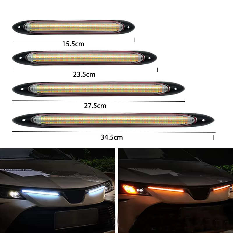 car-led-drl-strip-lights-with-white-running-light-and-flowing-turn-sig-02 Car LED DRL Strip Lights with White Running Light and Flowing Turn Signal