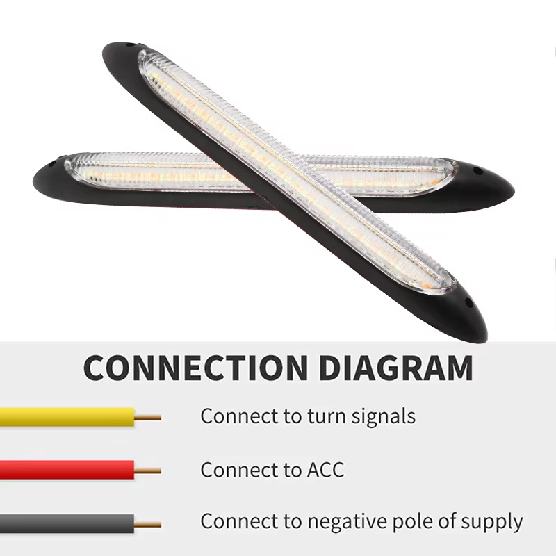 car-led-drl-strip-lights-with-white-running-light-and-flowing-turn-sig-04 Car LED DRL Strip Lights with White Running Light and Flowing Turn Signal