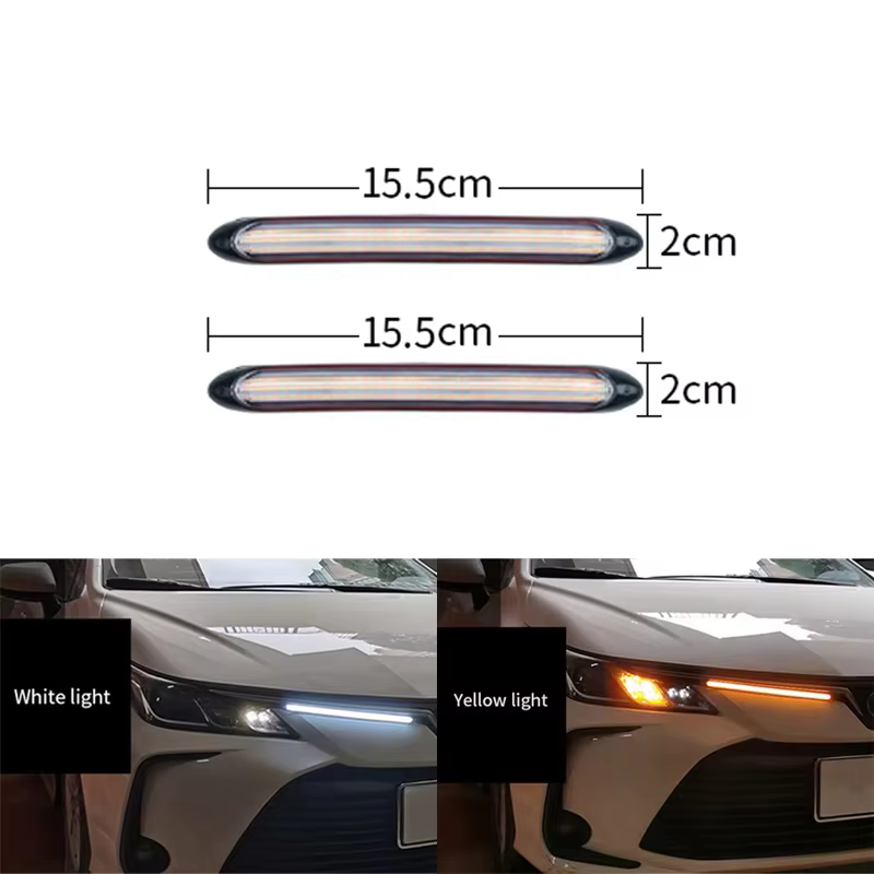 car-led-drl-strip-lights-with-white-running-light-and-flowing-turn-sig-05 Car LED DRL Strip Lights with White Running Light and Flowing Turn Signal