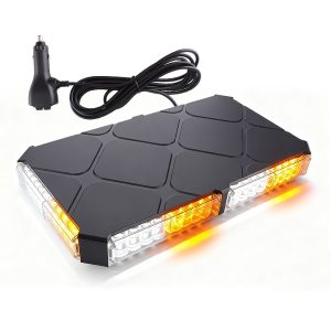 Compact Magnetic Rectangular LED Warning Light Color Options