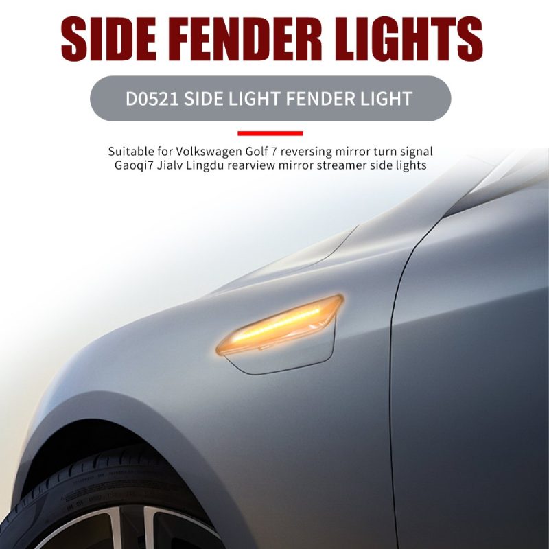 D0521 Fiat Fiorino Qubo Sequential Led Fender Side Marker Light 04 D0521 Fiat Fiorino Qubo Sequential LED Fender Side Marker Light 04