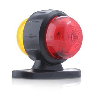 Dual-Sided LED Truck Warning Marker Light Red Amber