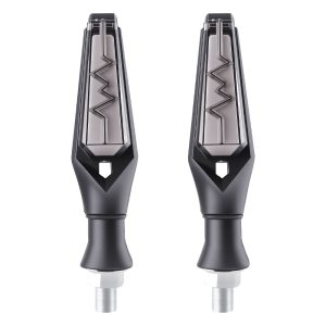 Electric Pattern Arrow Motorcycle LED DRL Turn Signal Pair