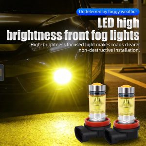 h11-led-fog-light-bulbs-2835-chip-white-golden-yellow-2pcs-01 H11 LED Fog Light Bulbs 2835 Chip White / Golden Yellow, 2pcs