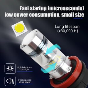 h11-led-fog-light-bulbs-2835-chip-white-golden-yellow-2pcs-02 H11 LED Fog Light Bulbs 2835 Chip White / Golden Yellow, 2pcs