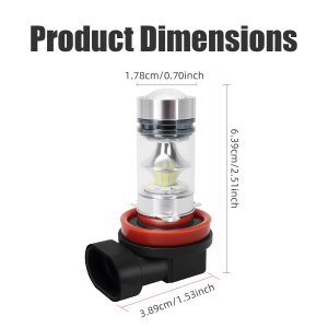h11-led-fog-light-bulbs-2835-chip-white-golden-yellow-2pcs-04 H11 LED Fog Light Bulbs 2835 Chip White / Golden Yellow, 2pcs