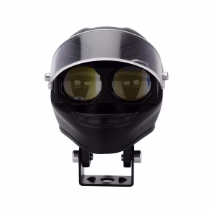 helmet-shape-motorcycle-led-spotlight-with-white-yellow-drl-06 Helmet Shape Motorcycle LED Spotlight with White / Yellow DRL