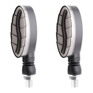 Leaf-Bar Motorcycle LED DRL Turn Signal Pair