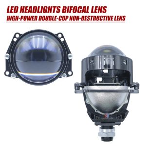 LED Bifocal Headlight Projector Lens Kit