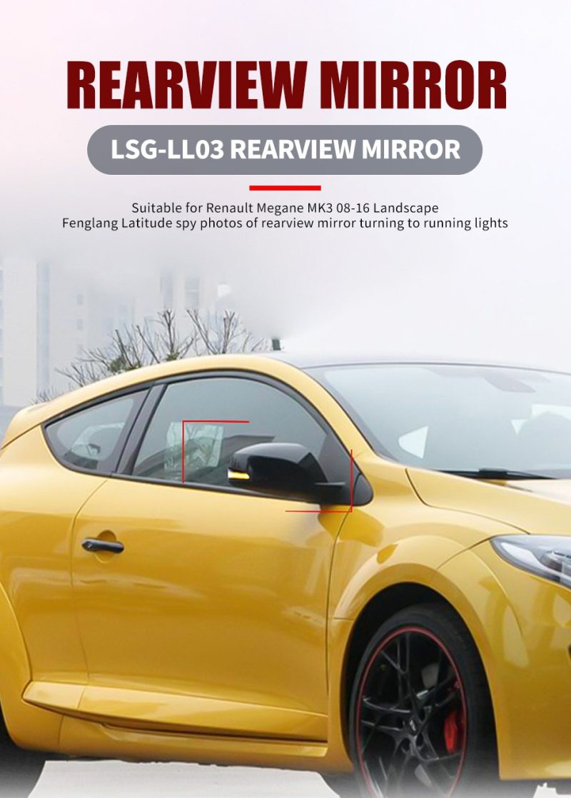 Lsg Ll03 Renault Megane Mk3 Sequential Led Mirror Turn Signal Light 06 Lsg Ll03 Renault Megane Mk3 Sequential LED Mirror Turn Signal Light 06
