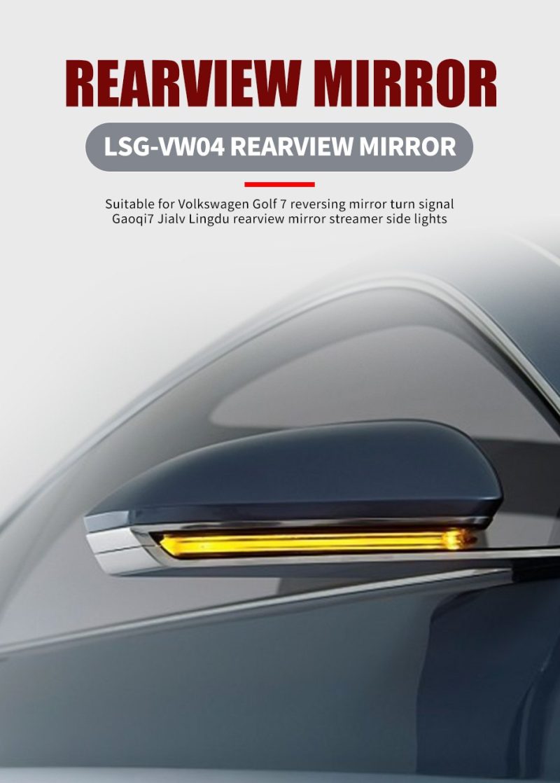 Lsg Vw04 Golf 7 Sequential LED Rearview Mirror Turn Signal Light 06
