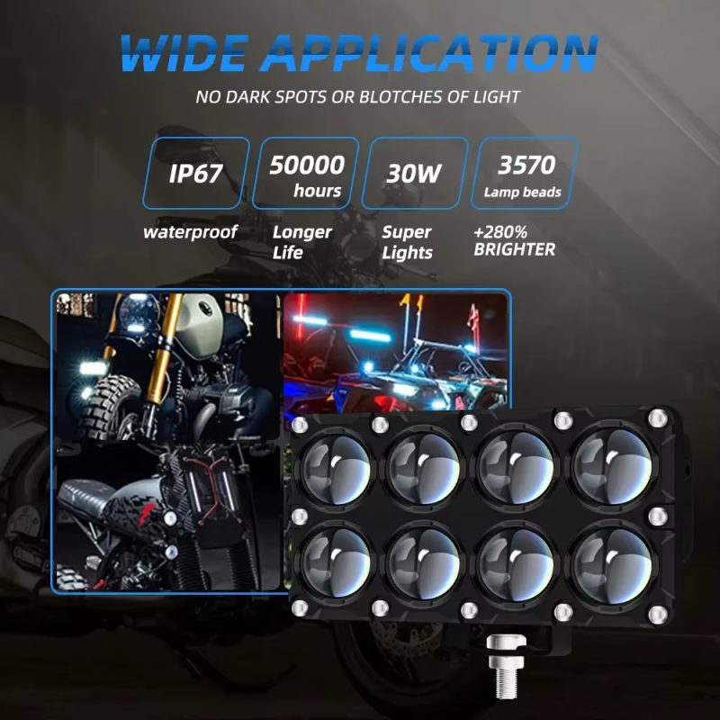 motorcycle-6-8-lens-led-auxiliary-spotlight-with-switch-12v-24v-02 Motorcycle 6/8-Lens LED Auxiliary Spotlight with Switch, 12V-24V