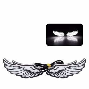 Motorcycle Angel Wings LED Rear Tail Decorative Lamp with Mini Eagle Eye