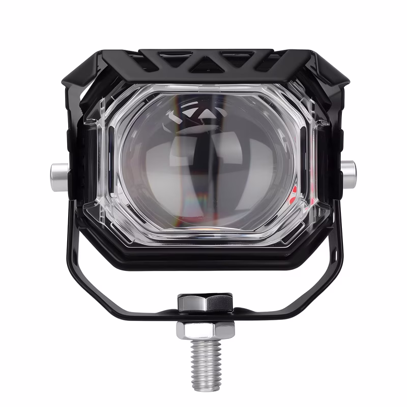 motorcycle-led-lens-auxiliary-spotlight-dual-color-high-low-beam-05 Motorcycle LED Lens Auxiliary Spotlight Dual Color High Low Beam