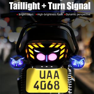Motorcycle Owl Shape LED Tail Decorative Light with Turn Signal