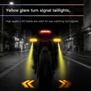 Motorcycle RGB LED Turn Signal Projector Lights with 27 Modes