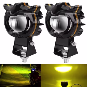 owl-style-motorcycle-led-laser-spotlight-with-dual-color-high-low-beam-05 Owl Style Motorcycle LED Laser Spotlight with Dual Color High Low Beam