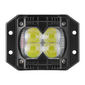 Recessed 4-Bead LED Red Blue Strobe Work Light Options