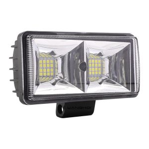 Rectangular Dual-Row Clear-Lens LED Work Light